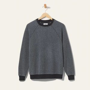 feat - Womens BlanketBlend Crewneck, HazyBlack, M